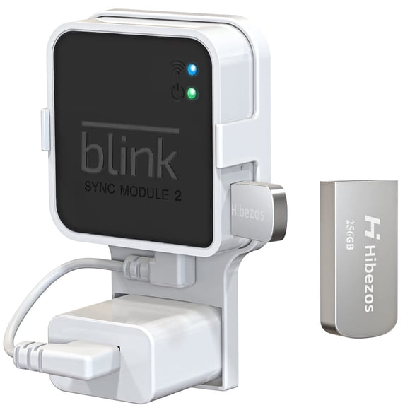 Unidad flash USB de 256 GB y soporte de toma de corriente para Blink Sync Module 2