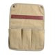 thumbnail image 1 of Sofá Portátil Silla Reposabrazos Bolsillo 4 Puertos Caddy Holder Bolsa De Almacenamiento Caqui, 1 of 5