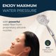 thumbnail image 4 of Cabezal de ducha portátil HammerHead Showers®, 3 pulverizadores, 2.5 GPM, 4 of 9