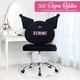 thumbnail image 2 of Vanity Chair Impressions Vanity Kuromi, giratoria sin brazos, negra, 2 of 9