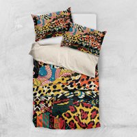 Milsleep - Juego De Cama Con Estampado De Animales De África Dt02