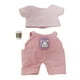 thumbnail image 2 of Conjunto De Ropa De Muñeca De Felpa De 15cm, Accesorios Para Fotos, Muñeca, Vestir, Camiseta, Pantalones Con Correa, Estilo K, 2 of 3