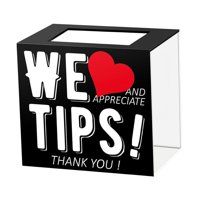 Magideal - Tip Jar Rffle Box Funny Multifuncional Donación Sturdy Donación Contenedor De Almacenamiento De Dinero Para Recaudación De Fondos Donación De Votación