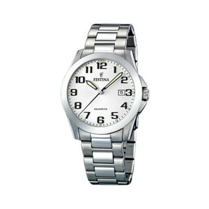 Reloj F16376/7 Festina Blanco Hombre Acero Clásico