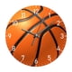 thumbnail image 2 of Reloj De Pared De Baloncesto, Sencillo Y Redondo, Para Comedor, Pasillo, Oficina, Color Naranja, 30 Cm, 2 of 5