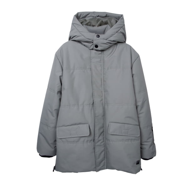 Parka Niño Larga Acolchada Impermeable Verde