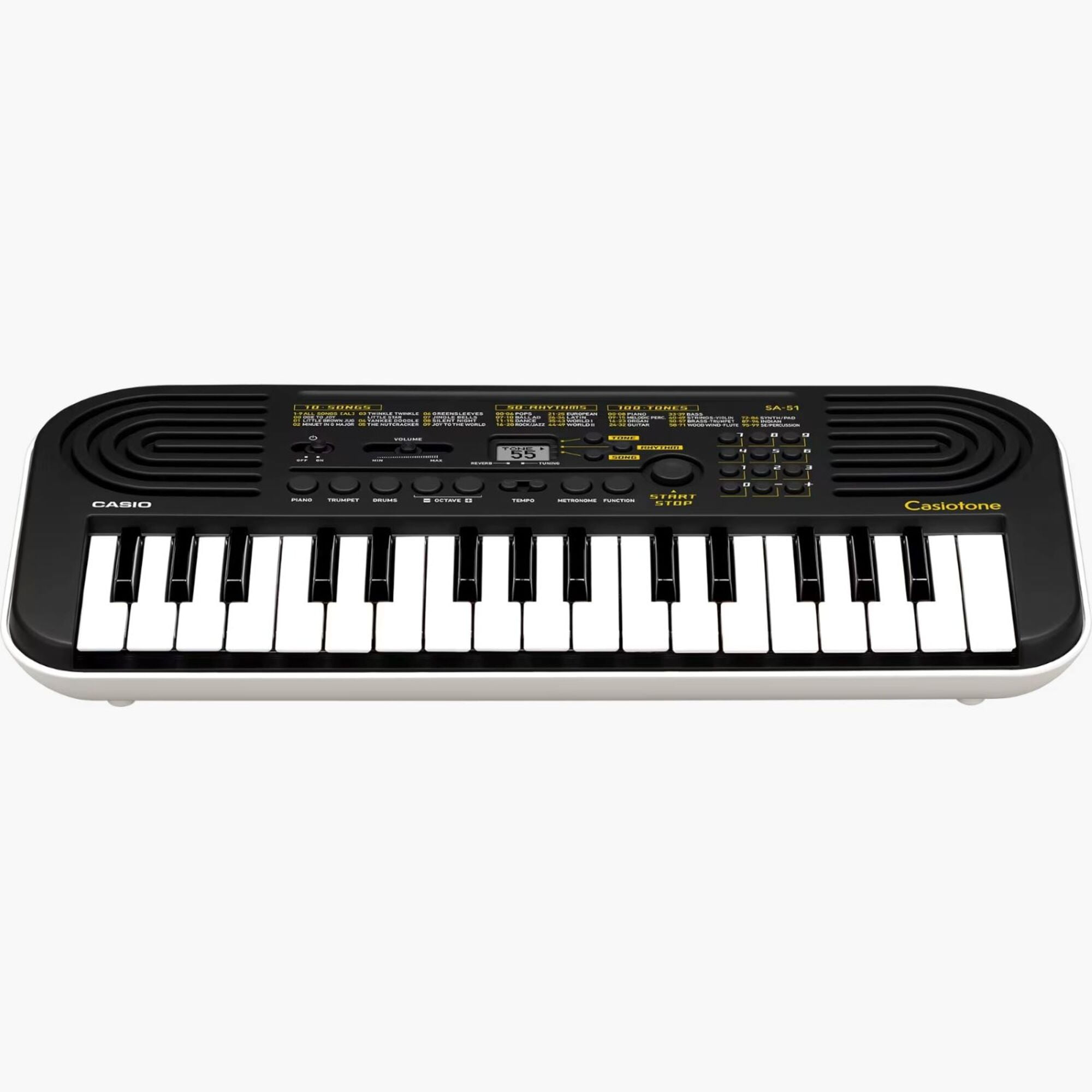 Casio - Teclado Piano Sa-51 Negro