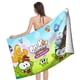 thumbnail image 4 of Om Nom Toalla de playa de secado rápido con diseño temático, regalo para mujeres y niñas, ideal para cumpleaños, fans, amantes de la música, uso en la playa o al aire libre, 78 × 150 cm, 4 of 6