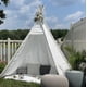 thumbnail image 2 of Carpa tipo tipi Betterhood de 7 pies, grande, para adultos y niños, blanca, 2 of 7