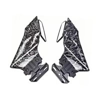 Ioensy - 2 Piezas De Espejos Laterales Para Ala De Viento De Motocicleta, Reemplazo Fácil De Instalar, Genérico