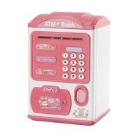 Genérico - Alcancía De Ahorro Electrónica Sonido Huella Y Contraseña Rosa