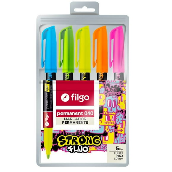 Marcadores Permanentes Strong Fluo, 1 Un