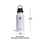 thumbnail image 5 of Botella de agua Hydro Flask, boca ancha, 946 ml, con tapón, 5 of 7
