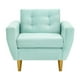 thumbnail image 1 of Sofa Bote 1c Felpa 01 Verde Agua, 1 of 6