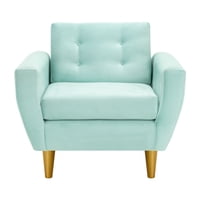 Bodevir - Sofa Bote 1C Felpa 01 Verde Agua