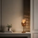 thumbnail image 4 of Portavelas Decozen con marco de cristal y acabado dorado, 4 of 9