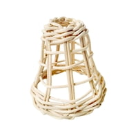 Magideal - Pantalla De Lámpara De Ratán Tejida, Cubierta De Lámpara Colgante, Lámpara De Araña Clásica, Pantalla De Lámpara De Cesta Tejida Para Luz De Pasillo,