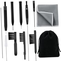 Magideal - 12 Piezas De Dispositivos Auditivos, Herramientas De Limpieza, Dispositivos Auditivos Portátiles, Amplificador, Cepillo De Limpieza Con Bolsa Multiuso