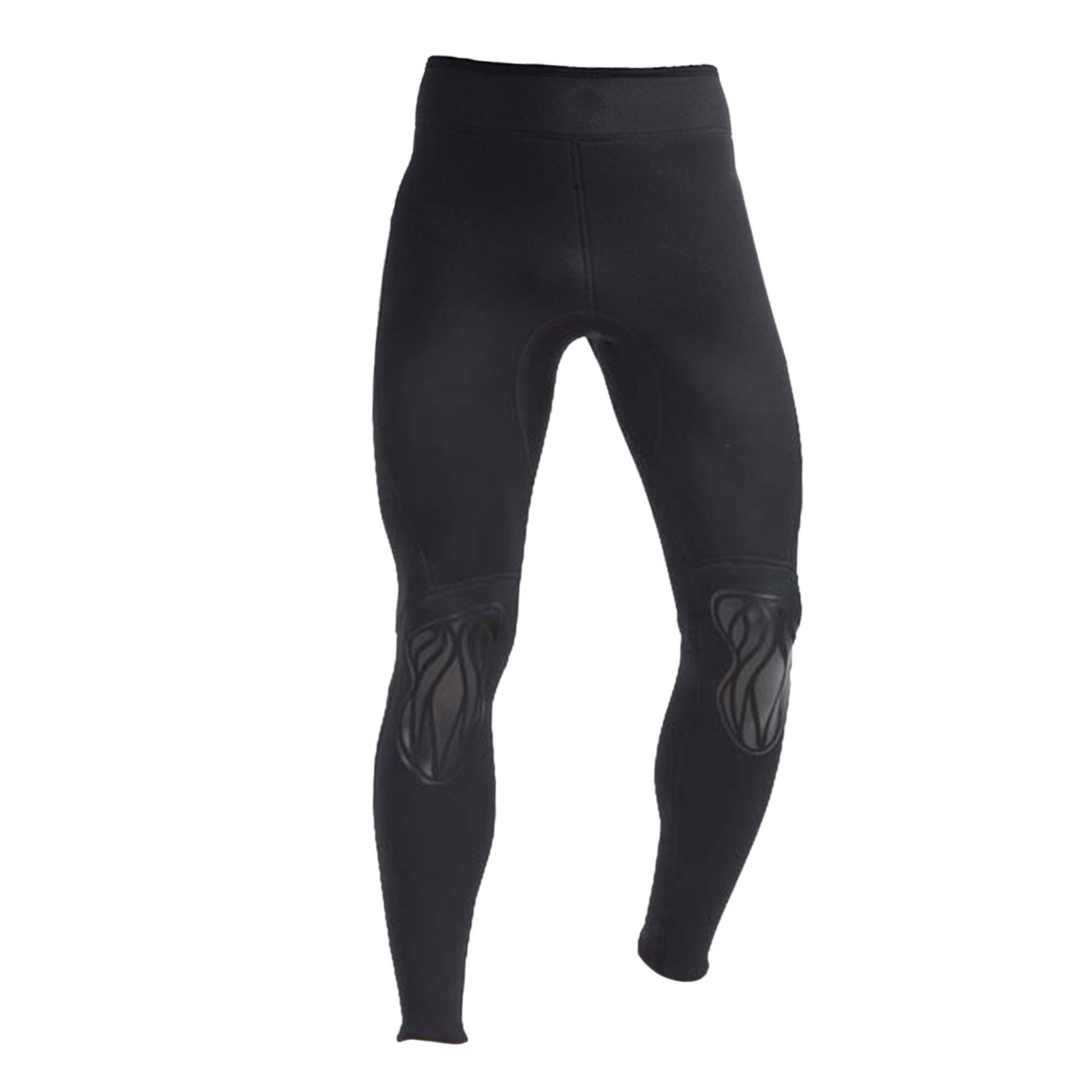 Magideal - Pantalones De Traje De Neopreno Leggings Para Hombres Medias De Buceo De 3 Mm Pantalones Largos De Natación, Mantenga La Protección Solar Caliente , Negro L
