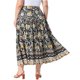 thumbnail image 3 of Faldas de Talla Grande para Mujer de Agnes Orinda, Estilo Boho, Curvas, Cintura Alta Elástica, Maxi en Línea A con Bolsillos 4X Negro, 3 of 6