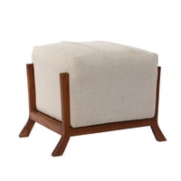 Latam Home - Pouf Marsella Lino Blanco