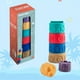 thumbnail image 3 of Baby Soft Rubber Embossed Building Blocks Toys, Early Education Cognitive Tumbling Tower Toy, Children's Fun Toys Chewable Toys, 3 of 4