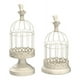 thumbnail image 1 of Set De 2 Candelabro Portavelas Decorativo Jaula Blanco Jhn, 1 of 3