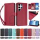 thumbnail image 4 of Funda Cartera Trébol para Samsung Galaxy S25 Ultra con Ranuras Tarjetas y Carga Inalámbrica Rojo, 4 of 6