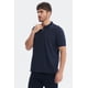 thumbnail image 2 of Polera Hombre Pique Mini Print Azul Marino, 2 of 4