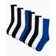 thumbnail image 3 of Calcetines redondos Tommy Hilfiger, paquete de 10 unidades, para hombre, tallas 7-12, logotipo azul, 3 of 6