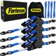 thumbnail image 1 of Correas de Trinquete Fortexus 2,5 m Pack de 4, 1 pulg. 800 kg Azul, 1 of 7