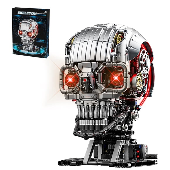 Set De Bloques De Construcción Mechanical Skull 1099 Piezas