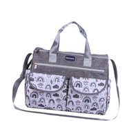 Magideal - Bolsa De Pañales, Bolsa De Almacenamiento, Artículos Esenciales Para Recién Nacidos, Gran Capacidad, Impermeable, Organizador Para Exteriores, Bolsa D Gris L