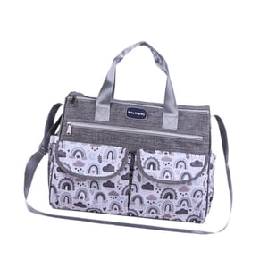 Magideal - Bolsa De Pañales, Bolsa De Almacenamiento, Artículos Esenciales Para Recién Nacidos, Gran Capacidad, Impermeable, Organizador Para Exteriores, Bolsa D Gris L