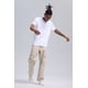 thumbnail image 4 of Jeans Hombre Cargo Con Cierre Beige, 4 of 4
