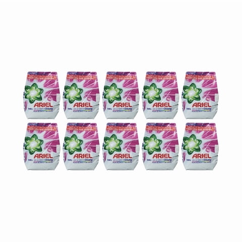 Pack 10 Unidades Detergentes En Polvo Ariel Downy 400Gr
