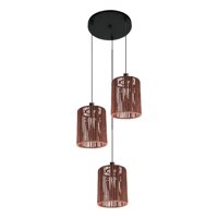Genérico - Lámpara Colgante Natural Tejida Decorativa 3 Luces Jhn