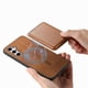 thumbnail image 5 of Funda de Cuero Magnética con Tarjetero para Samsung Galaxy S25 Cubierta Delgada Marrón, 5 of 5