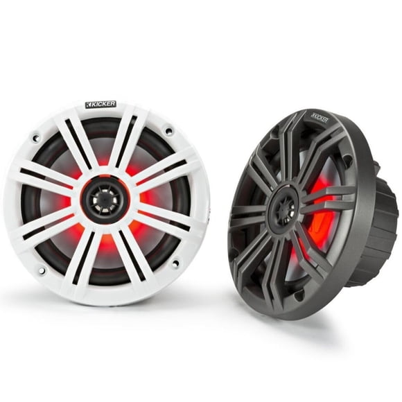 Bocinas Marinas Coaxiales Km65 De 6 5 Con Led 4 Ohms