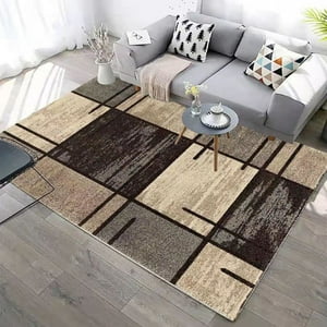 Casadeliacl - Alfombra Pequeña 160X200 Marron Cuadro Wym Moderno