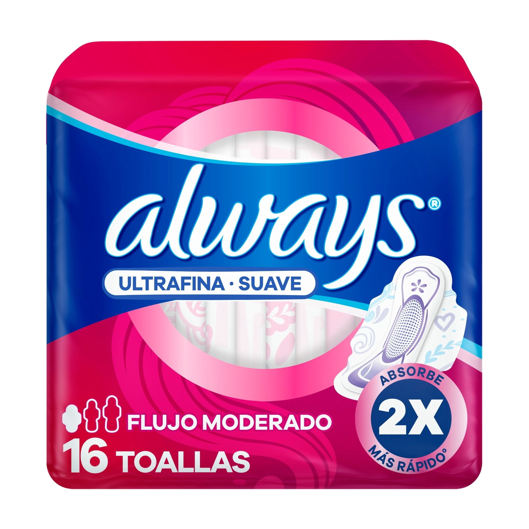 Always - Toallas Higiénicas Suave Ultrafina