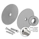 thumbnail image 4 of Placa cubreagujeros para puerta Naubea de 6,6 cm, níquel satinado cepillado, 4 of 7