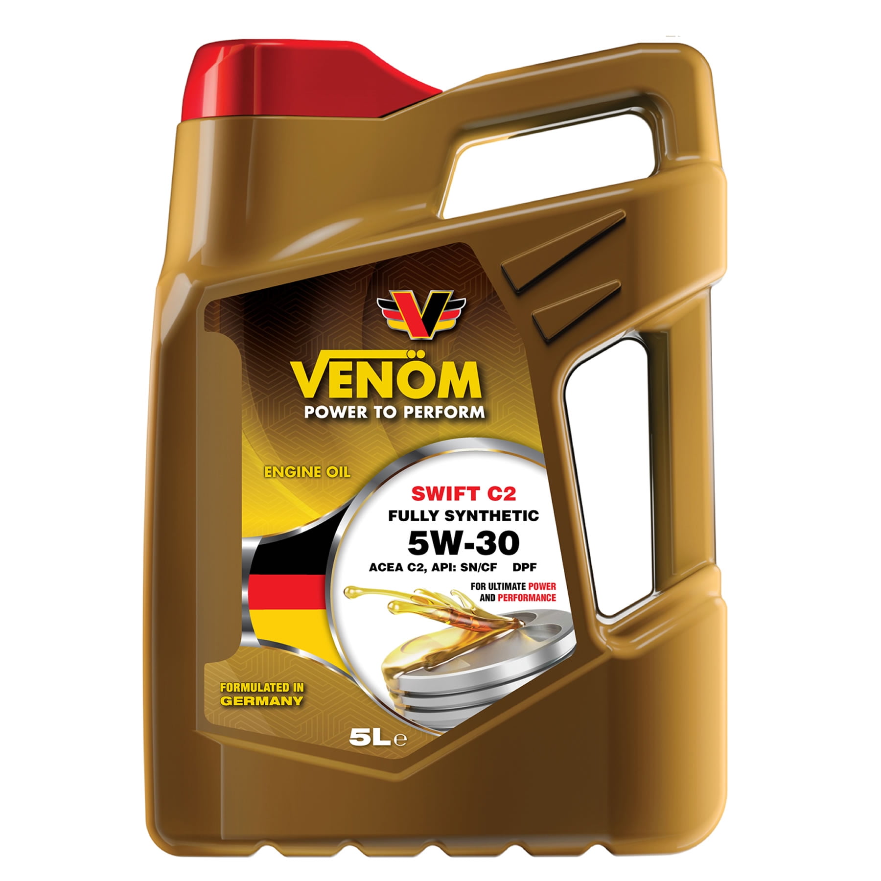 Aceite Para Motor Venom 5w-30 Swift C2 Full Synthetic 5l