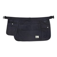 Magideal - Delantal De Media Cintura Delantal De Jardinería Cinturón De Herramientas Ligero Tela Oxford Delantal De Trabajo Organizador De Riñonera Para Plomería Negro