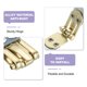 thumbnail image 3 of Uxcell Marcos Flexibles Internos de Metal, Paquete de 3, 11.81" x 0.55" Marco Flexible Cierre de Beso, Accesorios de Hardware para Bolsos Clip de Bolsa, 3 of 6