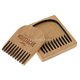 thumbnail image 4 of Mini estilo de bigote de peine de barba peine de madera con caja anti-estática para hombres, 4 of 5