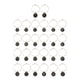 thumbnail image 2 of 26 Piezas Copa De Vino Encanto Anillos Navidad Boda Fiesta Decoraciones Negro, 2 of 5