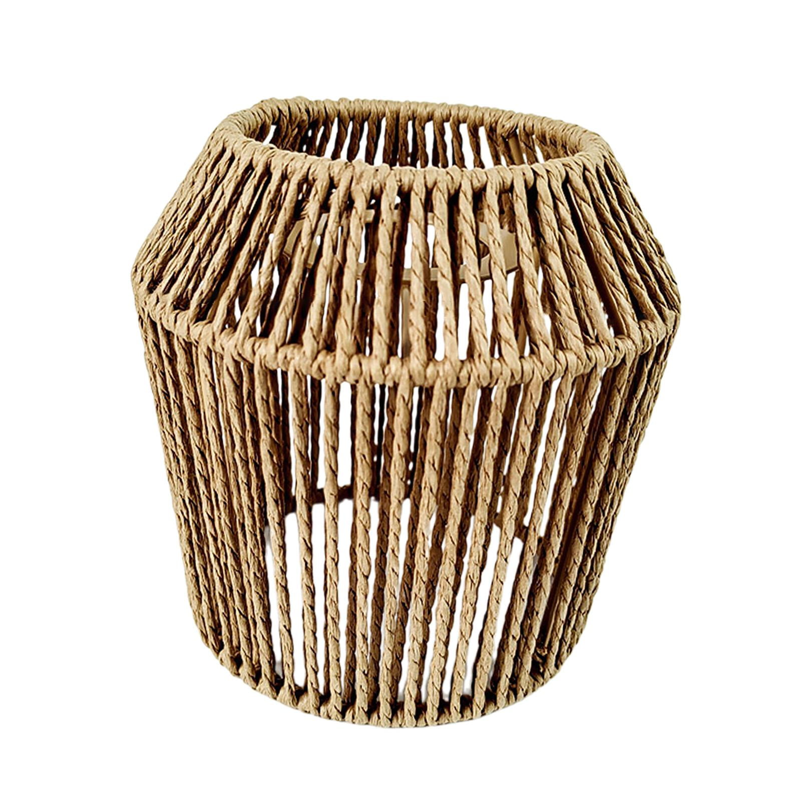 Magideal - Pantalla De Lámpara Tejida, Cubierta De Lámpara Decorativa Bohemia Vintage Para Lámpara De Escritorio, Lámpara Colgante, Lámpara De Noche, Lámpara De