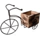 thumbnail image 4 of Maceta De Bicicleta, Adorno, Maceta, Caja De Flores De Madera Para Estante, Jardín, Oficina, Color Madera, 4 of 5