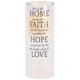 thumbnail image 1 of Portavelas Elanze Designs Home Faith Hope Love Glass, 1 of 2